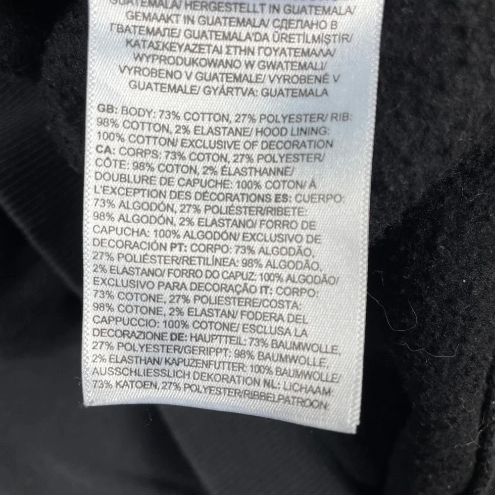 The North Face Hoodie Mens M Black Exploring New And Old Places Outdoor Pullover